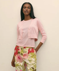 Cropped V-Neck Cardigan