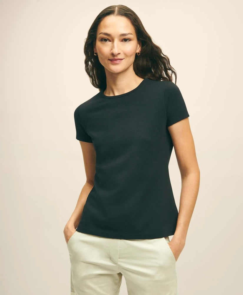 Elevated Cotton Modal Pique T-Shirt