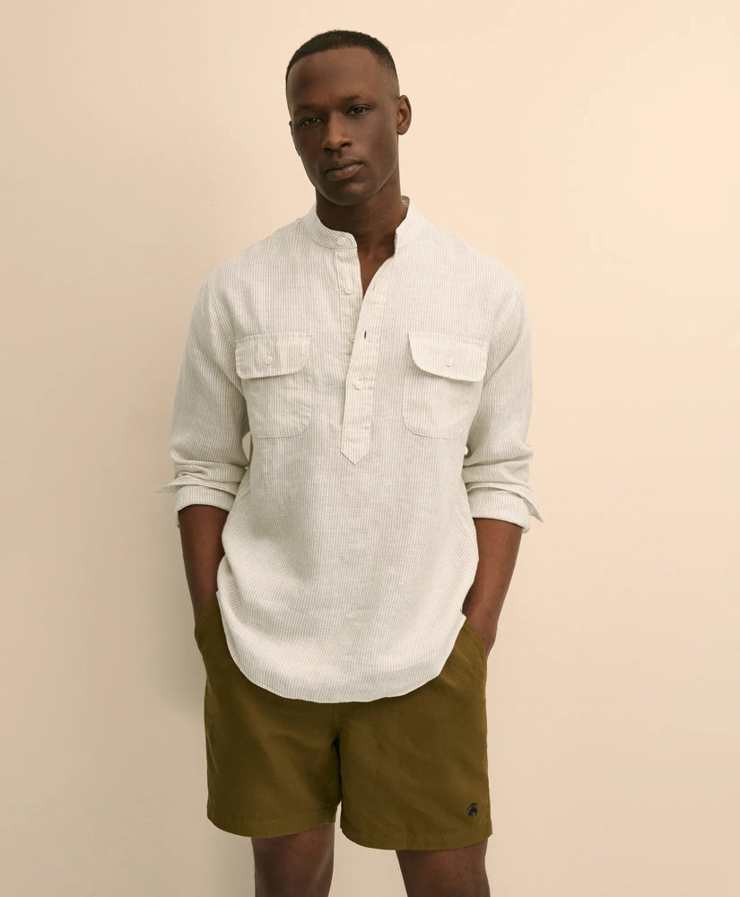 Irish Linen Popover Shirt