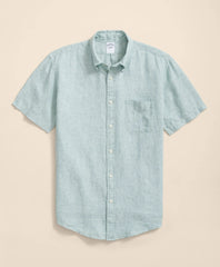 Irish Linen Short-Sleeve Sport Shirt