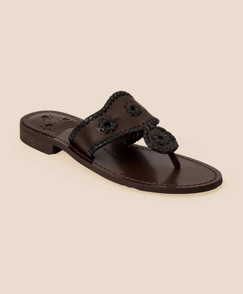 Jack Rogers Jacks Leather Flat Sandal