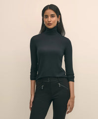 Lightweight Modal Cashmere Turtleneck