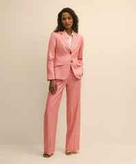 Linen-Blend Wide-Leg Pants