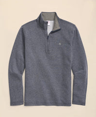 Cotton Blend Pique Quarter-Zip