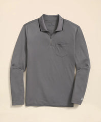 Performance Series Long-Sleeve Zip-Neck Polo Shirt