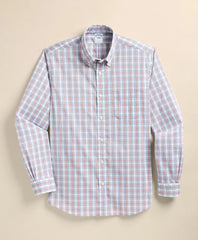 Performance Series Stretch Polo Button-Down Collar, Tartan Sport Shirt