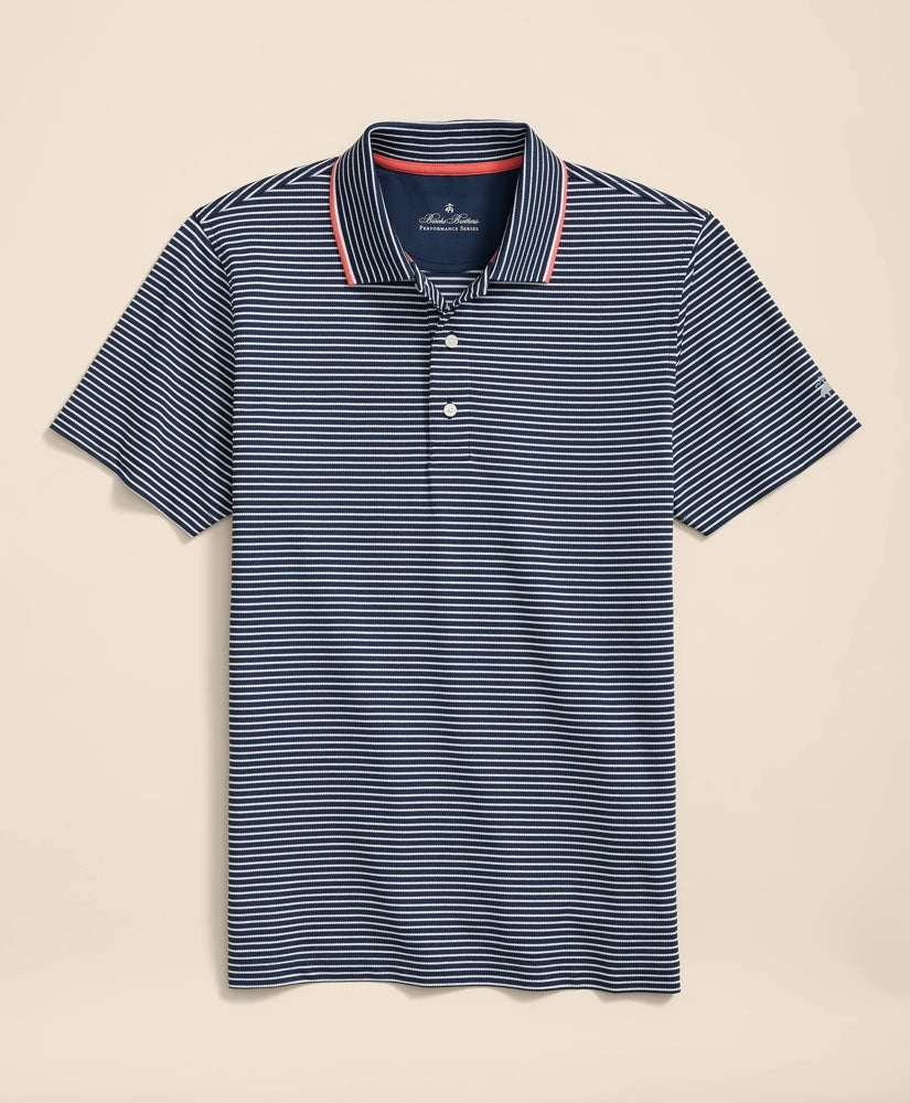 Performance Series Striped Pique Polo Shirt