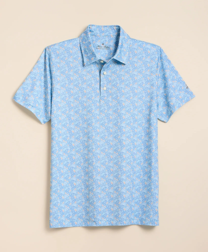 Performance Series Vintage Tropical Motif Polo Shirt