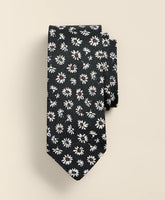 Linen-Silk Daisy Tie