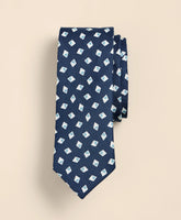 Silk-Linen Diamond Tie