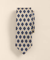 Linen-Silk Foulard Tie