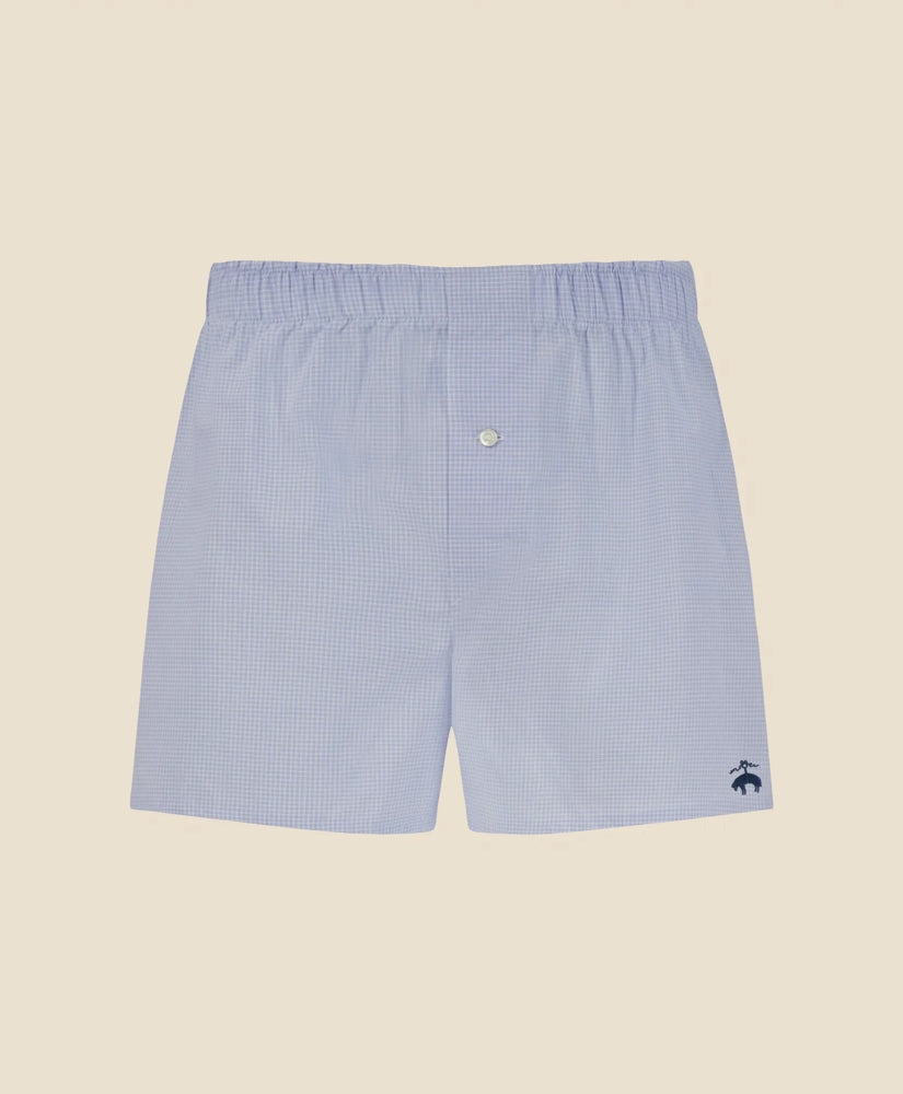Slim Fit Cotton Broadcloth Windowpane Boxers