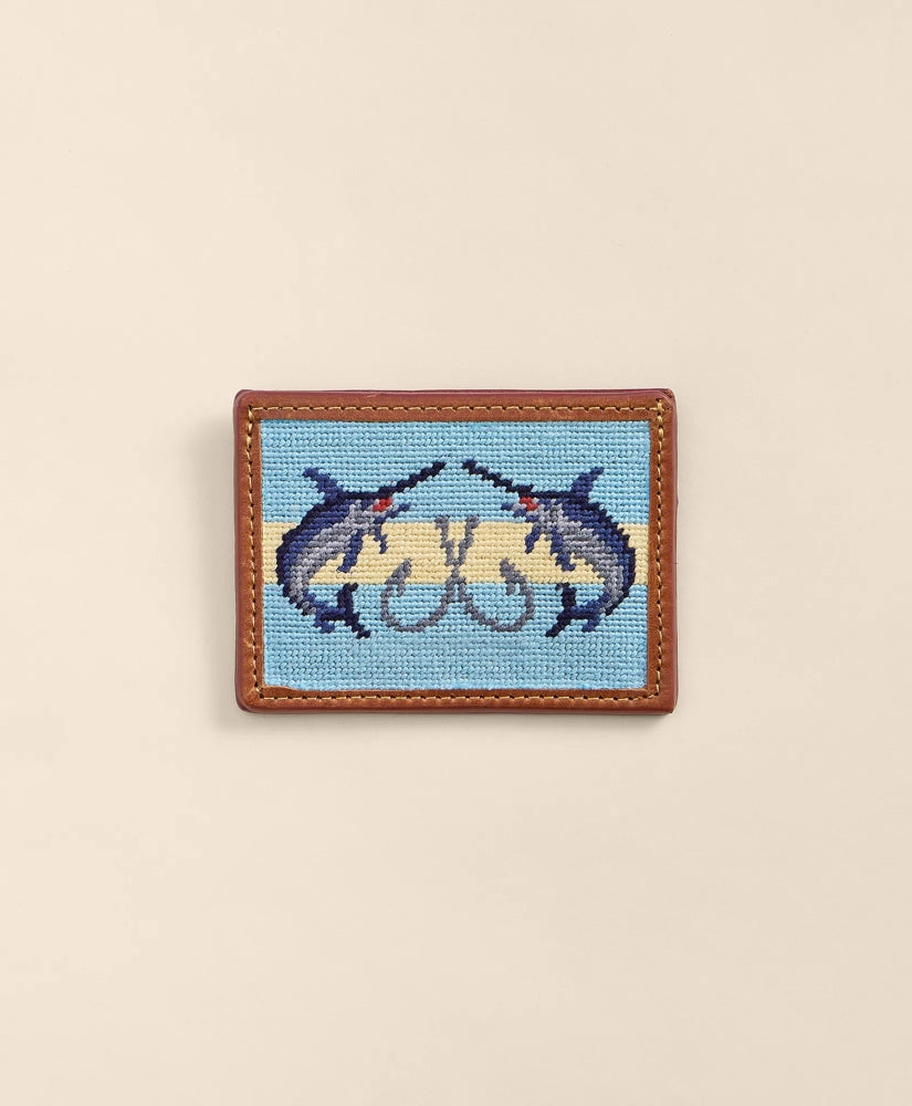 Smathers & Branson Needlepoint Marlin Card Case