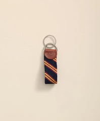Smathers & Branson Needlepoint Rep Stripe Key Fob