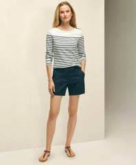 Stretch Cotton Twill Shorts