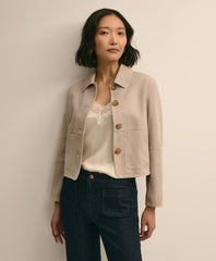 Suede Cropped Jacket