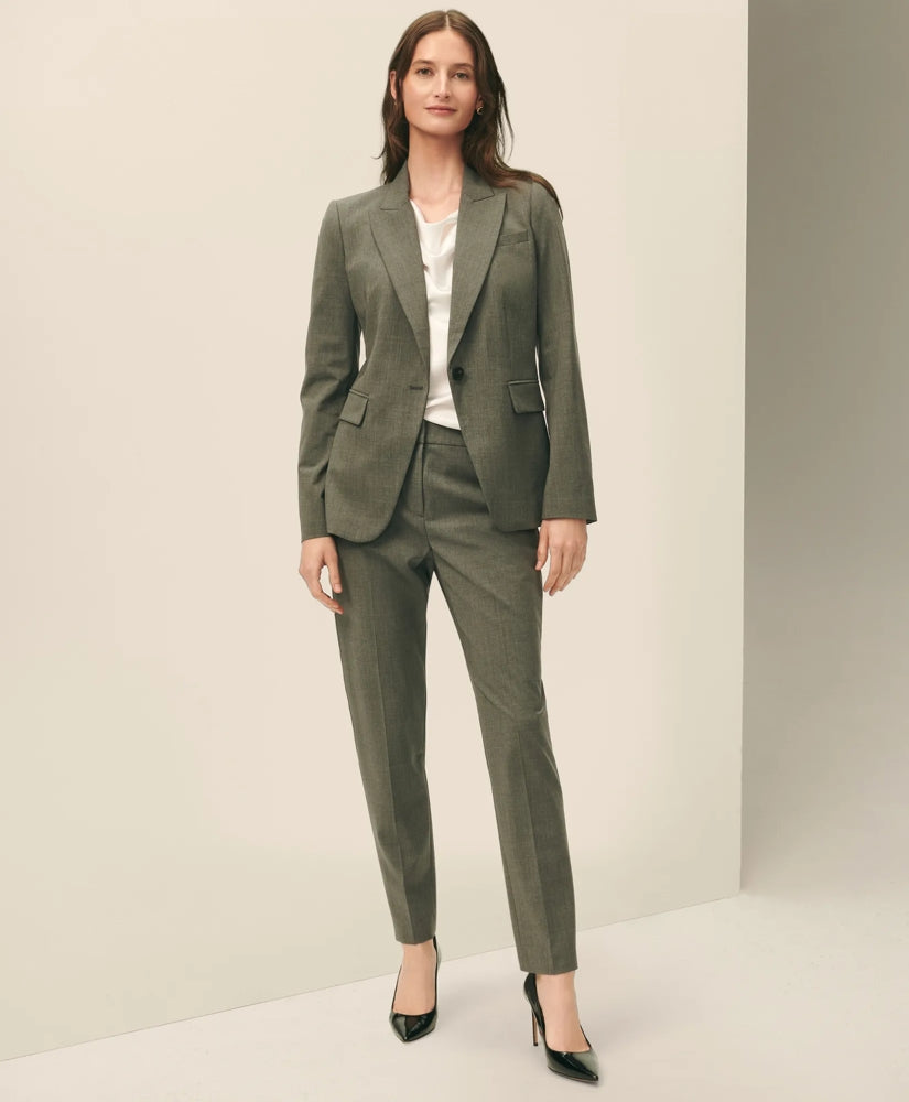 The Essentials Single-Breasted Peak Lapel in Wool Blend