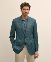 Traditional Fit Wool Check Sport Coat