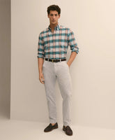 Washed Cotton Seersucker Pants