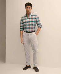 Washed Cotton Seersucker Pants