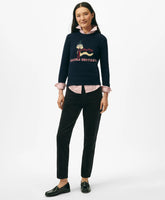 Women's Lunar New Year Wool-Blend Intarsia Snake Motif Sweater