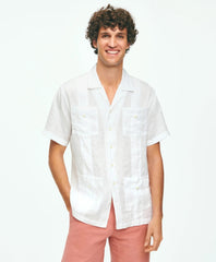 Irish Linen Short Sleeve Guayabera Shirt