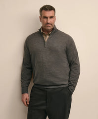 Big & Tall Ultimate Merino Wool Quarter-Zip Sweater