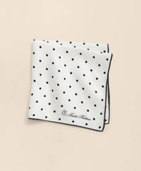 Small Dot Silk Pocket Square