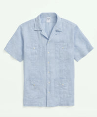 Irish Linen Short Sleeve Guayabera Shirt