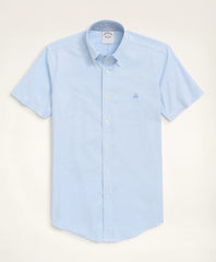 Stretch Non-Iron Oxford Button-Down Collar Short-Sleeve Sport Shirt
