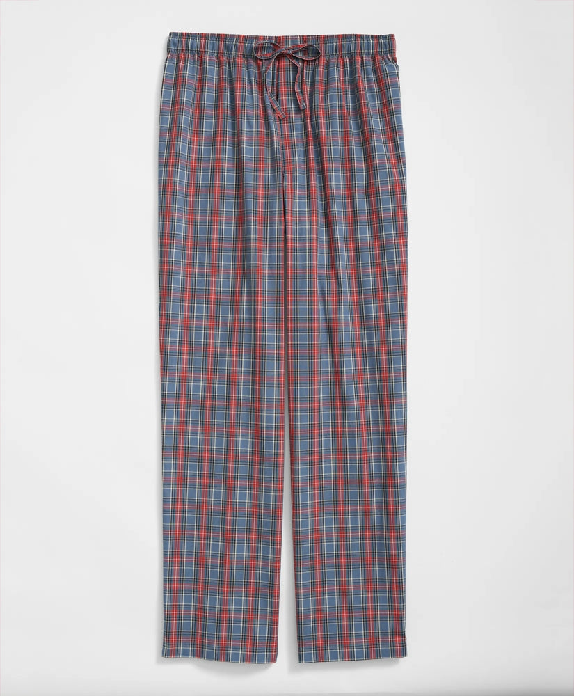 Cotton Broadcloth Tartan Lounge Pants