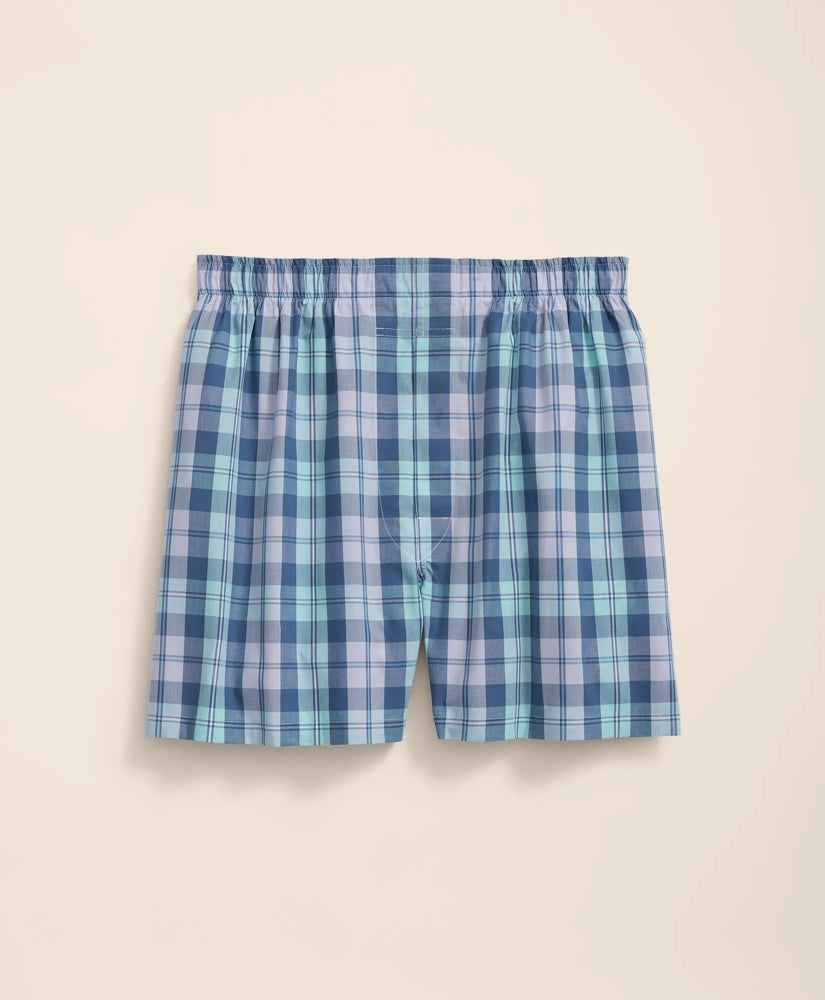 Cotton Broadcloth Bold Plaid Boxers