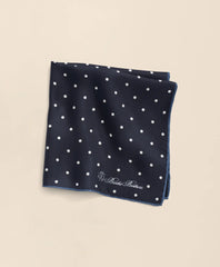 Small Dot Silk Pocket Square