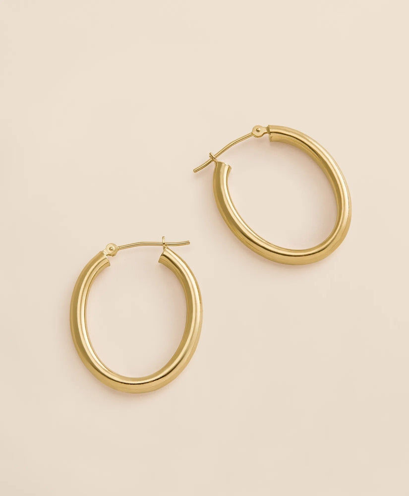 14k Gold Small Hoop Earrings