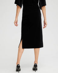 Chico's Clothing Travelers™ Velvet Midi Skirt