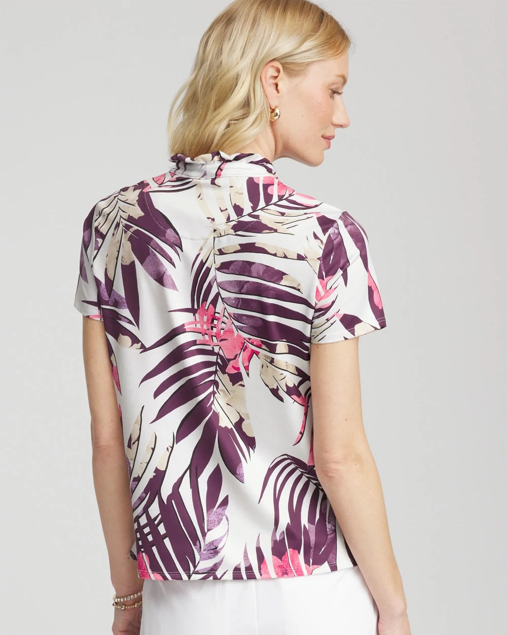 Chico's Clothing Zenergy® UPF Ruffle-Neck Polo