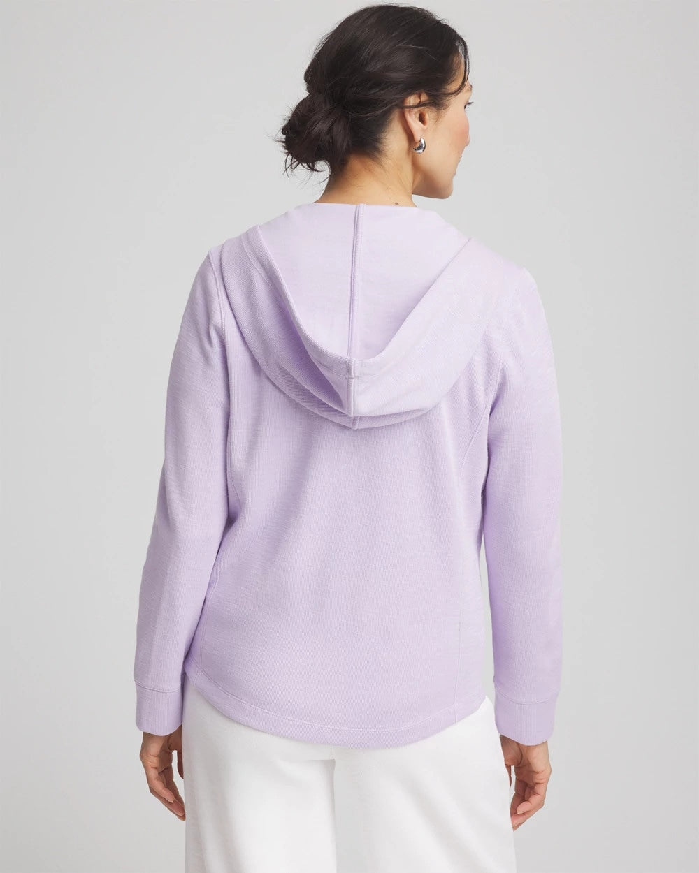 Chico's Clothing Zenergy® Beach Slub Zip-Front Hoodie