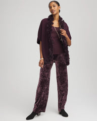 Chico's Clothing Crushed Velvet Wide-Leg Pants