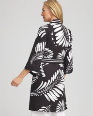 Chico's Accessories Tie-Front Long Kimono