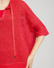 Chico's Accessories Sequin Open Knit Poncho