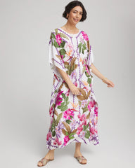 Chico's Petites Petite Island Cinch-Waist Kaftan Dress
