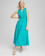 Chico's Petites Petite Sleeveless Gauze Maxi Dress