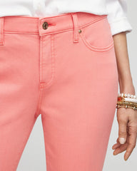Chico's Petites Petite Girlfriend Fray Hem Kick Flare Jeans