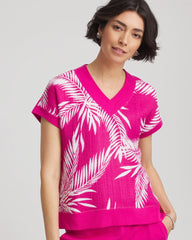 Chico's Collections Zenergy® Tropical Gauze Top