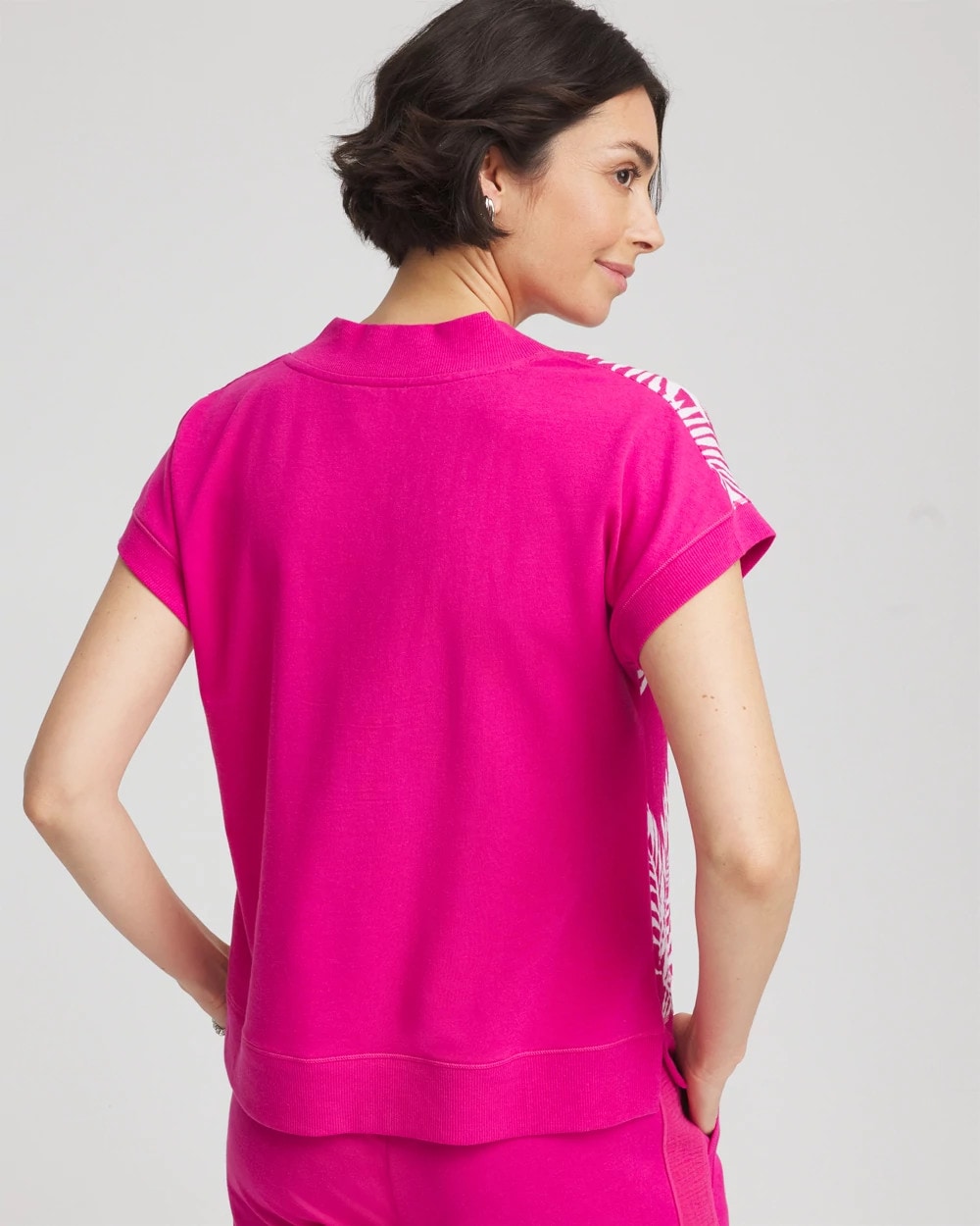 Chico's Collections Zenergy® Tropical Gauze Top
