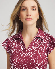 Chico's Collections Zenergy® UPF Printed Polo Top