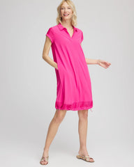 Chico's Collections Zenergy® UPF Mesh-Trim Bungee Dress