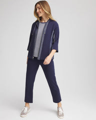 Chico's Collections Zenergy® French Terry & Chambray Jacket