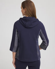 Chico's Collections Zenergy® French Terry & Chambray Jacket
