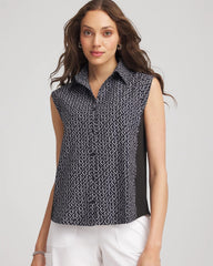 Chico's Collections Zenergy® UPF Geo-Print Shirt